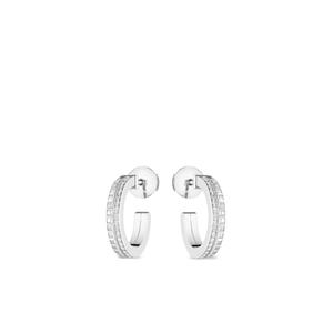 Серьги-кольца Quatre Radiant Edition из белого золота с бриллиантами
