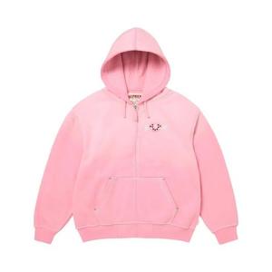 Худи Supreme x True Religion Zip Up Hooded Sweatshirt «Pink»