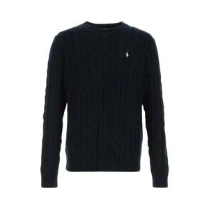 Свитеры Polo Ralph Lauren Long-Sleeve Cable Knit Crewneck Sweater 'Hunter Navy'