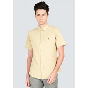 Polo Haus - Мужская хлопковая смесовая рубашка с коротким рукавом Signature Fit MBSSVB008