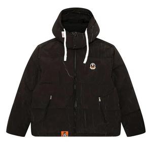 Пуховики AAPE Moonface Logo Camo Hooded Puffer Jacket «Черный»