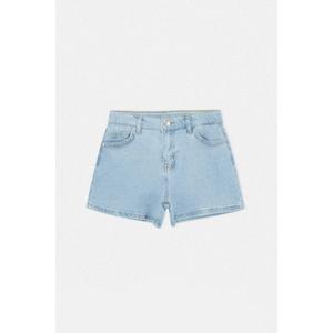 Синие однотонные джинсовые шорты и бермуды Tkdss26Sr00019