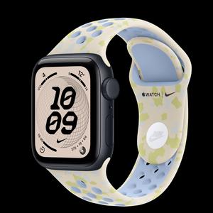Apple Watch SE 3 40 мм, GPS + Cellular, алюминий, Midnight, ремешок Chalk Calm Nike Sport Band