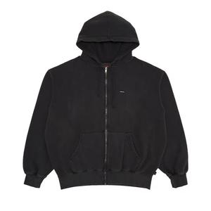 Худи Supreme Overdyed Small Box Zip Up Hooded Sweatshirt 'Чёрный'