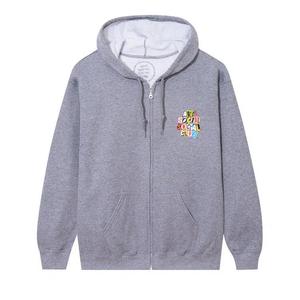 Худи на молнии Anti Social Social Club Torn Pages Of Our Story Zip Hoodie 'Heather Grey'
