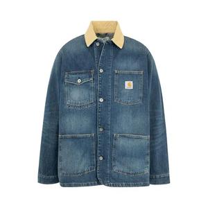 Куртка Carhartt WIP Warren Chore Coat 'Blue/Dusty Brown'