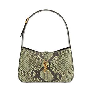 Сумки через плечо Saint Laurent Le 5 À 7 Python Shoulder Bag 'Sweet Lime/Black'
