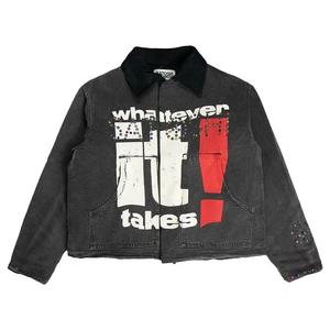 Джинсовые куртки Satoshi Nakamoto Whatever It Takes 9 To 5 Work Jacket 'Washed Black'