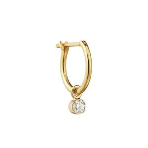 Серьга Lily из желтого золота с бриллиантами