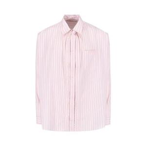 Рубашки на пуговицах Y/Project Hook And Eye Pinstripe Long-Sleeve Shirt 'Pink'