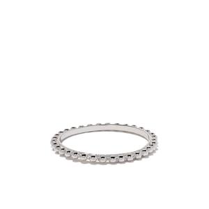 Кольцо Ball Chain из белого золота