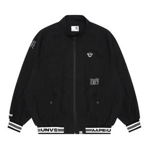 Куртки AAPE Moonface Embroidered Zip Jacket 'Черный'