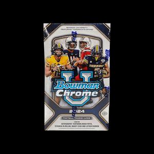 Спортивные карточки 2024 Bowman Chrome University Football Hobby Box