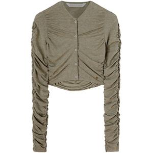 Укороченный кардиган Lurex со сборками