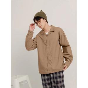 Рубашка High Cotton с простым однотонным дизайном и карманом [KL1491]