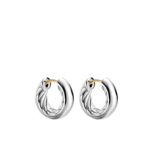 Серебряные серьги-кольца DY Mercer Micro (13.4 мм)