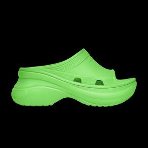 Слайды Crocs x Balenciaga Wmns Pool Slide Sandal 'Неоново-зеленый'