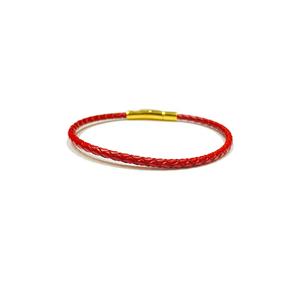 Кожаный браслет LITZ (3 мм) BR02red
