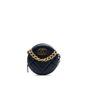 Сумка-сэтчел Lambskin 19 Round Clutch with Chain (2021 год)