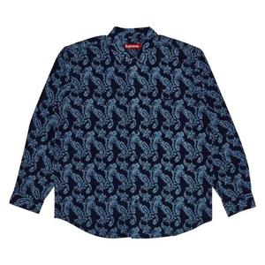 Фланелевая рубашка Supreme Paisley Flannel Shirt 'Темно-синий'