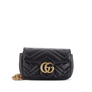 Сумка через плечо GG Marmont Flap Bag Matelasse Leather Super Mini
