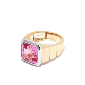 Перстень Chevaliere Princesse из желтого и белого золота с кристаллом