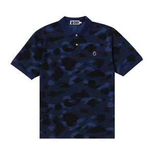 Поло BAPE Color Camo Ape Head One Point Polo 'Темно-синий'