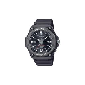 Мужские аналоговые часы MW-620H-1AV черный ремешок из смолы
