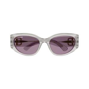 Balenciaga Oval Sunglasses «Блестящий опал/Офф-вайт»