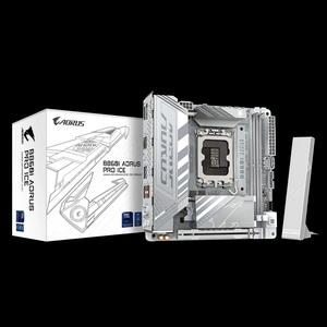 GIGABYTE B860I AORUS PRO ICE ITX белая материнская плата (DDR5)