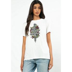 Harley-Davidson® Футболка с круглым вырезом Serpent Rose Bling