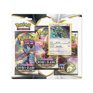 Коллекционные карточки Pokémon Sword & Shield: Rebel Clash 3 Pack Blister (Rayquaza)