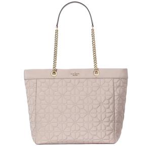 Сумка-тоут XL из стеганой ткани Spade Flower, уютный серый KK074