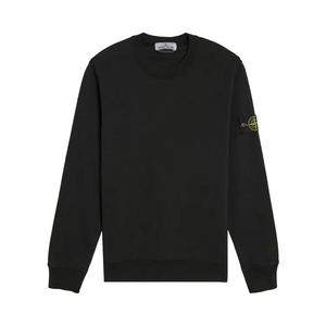Топы Stone Island Organic Cotton Fleece Sweatshirt 'Черный'