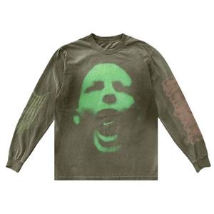 Футболки с длинным рукавом Cactus Jack by Travis Scott x Nike T-Rexx Logo Long-Sleeve 'Green'