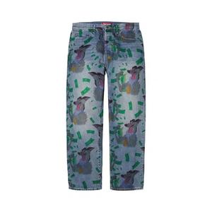 Джинсы Supreme All Dogs Go To Heaven Loose Fit Jean «Вымытый индиго»