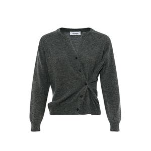 Кашемировый кардиган асимметричного кроя