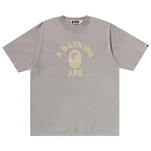 Футболки с коротким рукавом BAPE Overdye College Relaxed Fit Tee 'Слоновая кость'