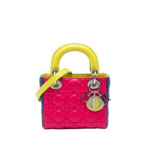 Сумка-сэтчел Mini Tricolor Lambskin Cannage Lady Dior (2013 год)
