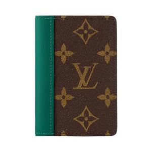 Бумажники Louis Vuitton Pocket Organizer 'Борнео Зеленый/Коричневый Монограмма Канвас'