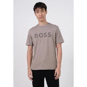 Хлопковая футболка с тональным логотипом — BOSS Green
