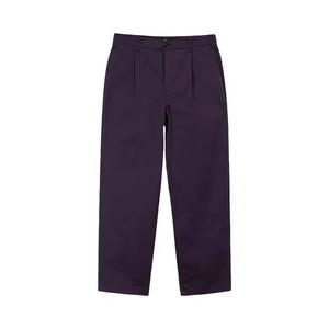 Брюки Stussy Twill Volume Pleated Trouser 'Виноград'