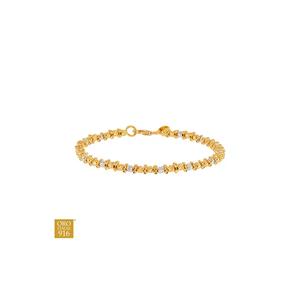 HABIB Oro Italia 916 желтое и белое золото браслет GW54531025(YW)-BI (22K золото)