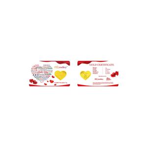 5G Gold Collection 999.9/24K I Love You Золотой слиток (1 г)