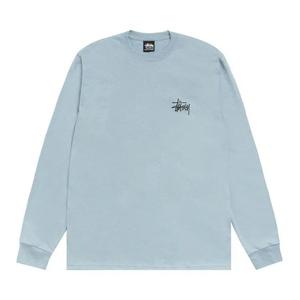 Футболка Stussy Basic Long-Sleeve Tee 'Шиферный'