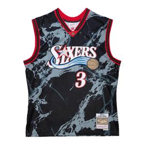 Футболка Allen Iverson NBA Philadelphia 76ers 2000 Marble Swingman