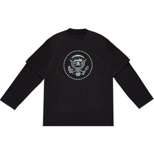 Футболки с длинным рукавом Kanye West Donda Chicago Listening Party 2024 T-Shirt 'Black'