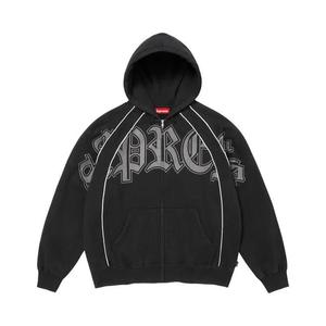 Свитшоты Supreme Paneled Zip Up Hooded Sweatshirt 'Black'