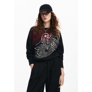 Вязаный свитер Desigual Woman с волнами