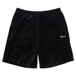 Шорты Supreme Patchwork Velour Short 'Black'